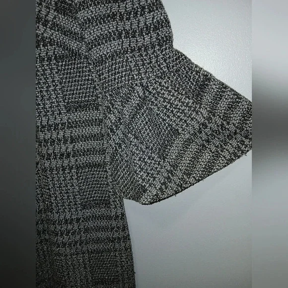 Calvin Klein Tweed Houndstooth Bell Sleeve Sheath Dress Womens Size 10 Office - Picture 2 of 7